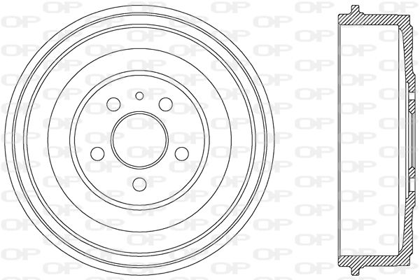 OPEN PARTS Тормозной барабан BAD9028.10